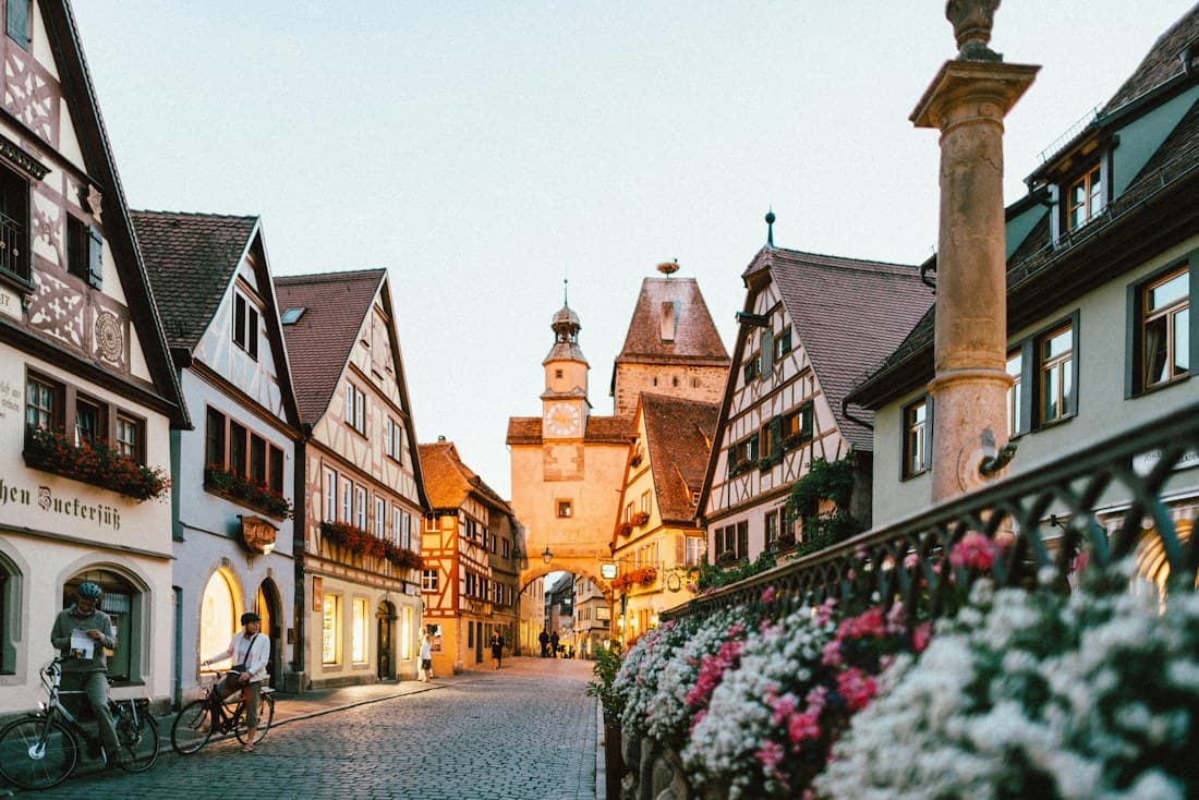 Historic German city architecture
